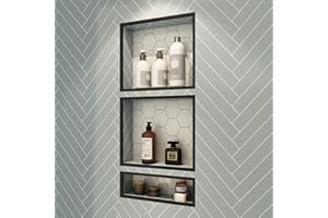 Uni-Green Tile Shower Niche 16"X34",Recessed Shower Shelf-Yellow