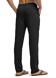 Willit Men's Linen Pants Casual Linen Dress Pants