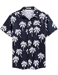 COOFANDY Short Sleeve Button Down Men Funny