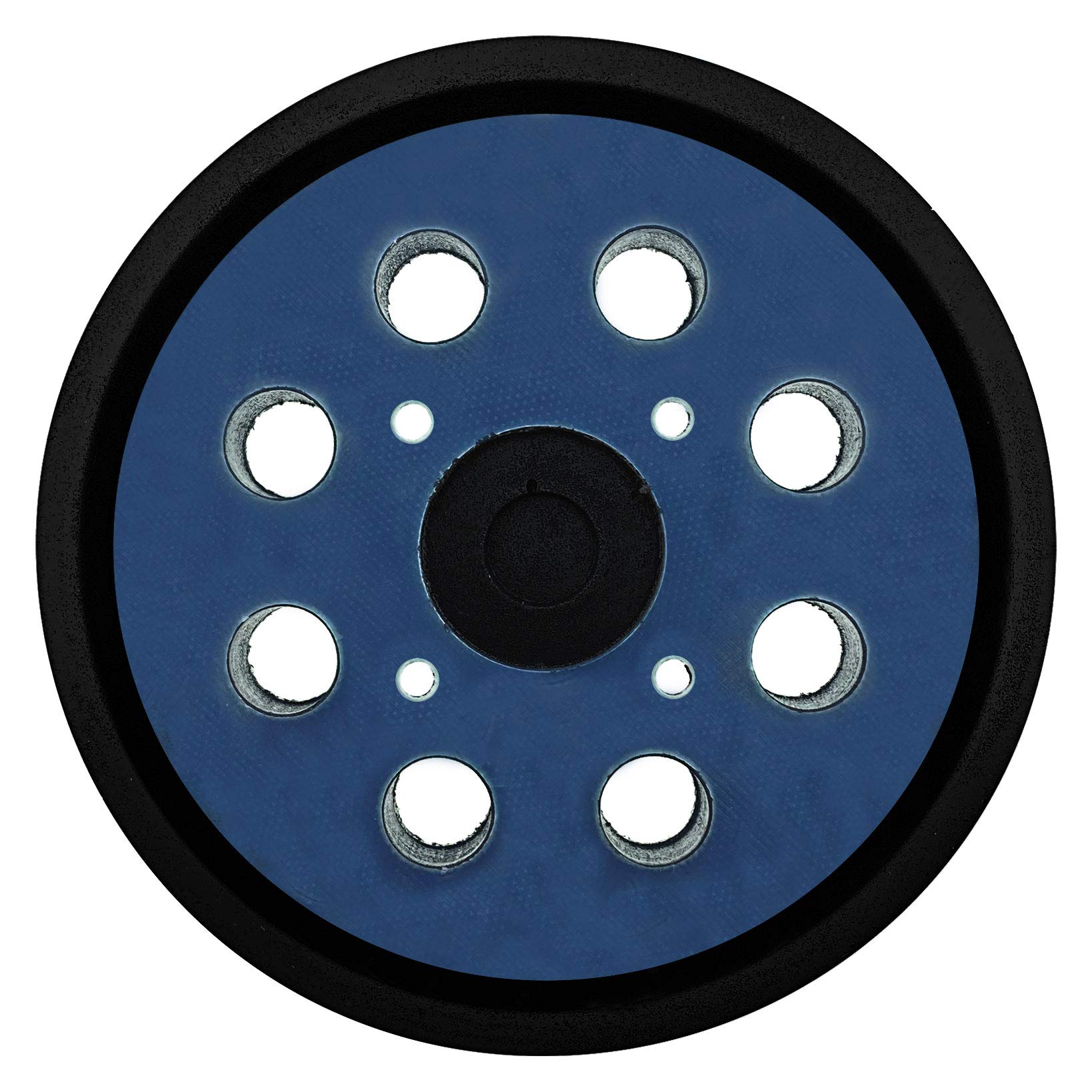 1 x SabreCut OSSCS001 125mm Medium 8 Hole Random Orbital Sander Hook & Loop Backing Pad Compatible with Milwaukee M18 BOS125