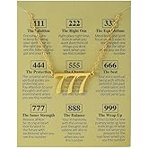COLORFUL BLING Dainty Gold Silver Plated Old English Angel Number Choker Necklace Numerology Jewelry for Women 111 222 333 444 555 666 777 888 999 Necklace Gifts-gold 777