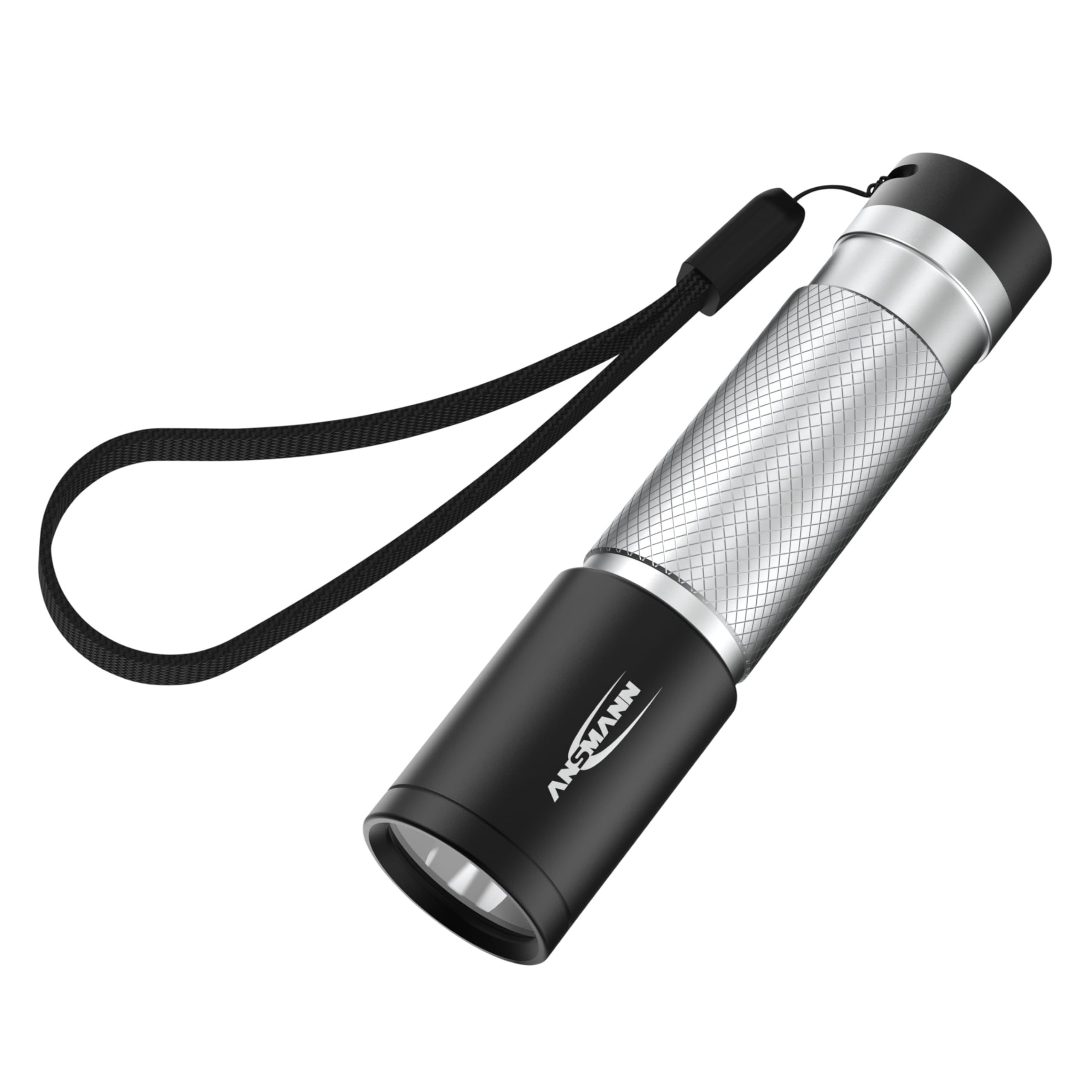 ANSMANN Flashlight, handlamp, LED, Pocket Torch, Aluminium, Silver, 70B