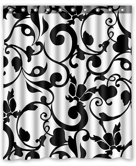 Amazon Com Zhanzzk Black And White Damask Pattern French Floral
