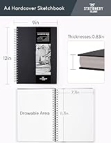 ISLAND A4 Sketchbook Hardcover 200GSM 50 Sheets 100 Pages view 6