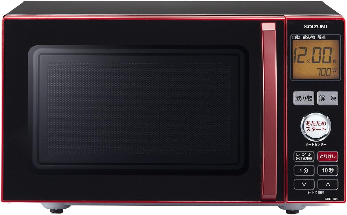 Amazon Co Jp コイズミ 電子レンジ 単機能 18l レッド Krd 1850 R ホーム キッチン