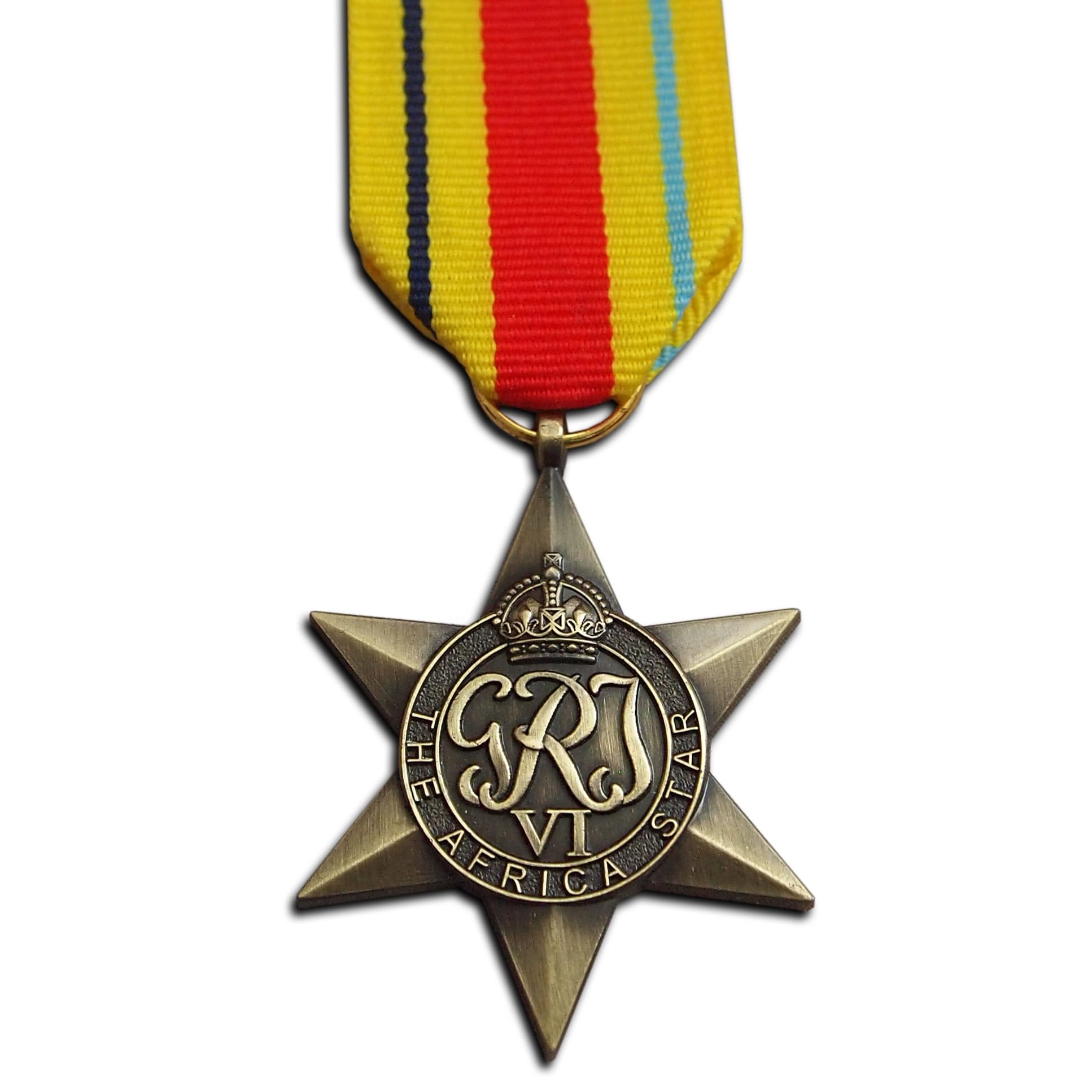 Trikoty The Africa Star Medal WW2 British Military Award For | Army | Navy | RAF | Replica