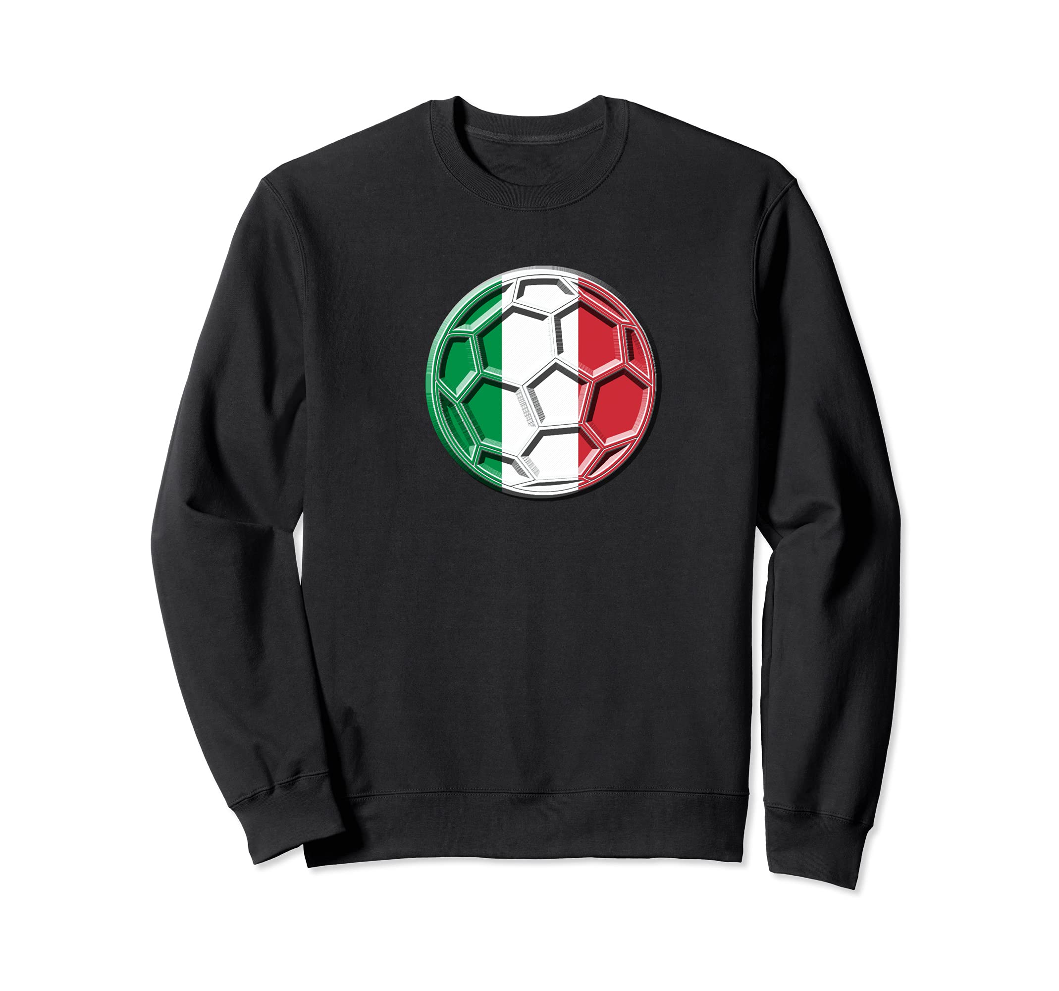 Italy Soccer Ball Flag for Patriotic Italian Fans Sweatshirt