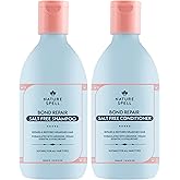 Nature Spell Bond Repair Shampoo & Conditioner Set, Sulfate & Paraben Free, Repairs & Nourishes with Keratin & Hyaluronic Acid, Color Safe, For All Hair Types, Vegan, Pack of 2, 10.14 fl oz Each