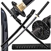 Kamaiwo-1045/1060 Clay Tempering high Carbon Steel Hademade Heat Tempered Full Handmade Hand Forged Japanese Katana Authentic,Sword Real Weapons,Full Tang,Functional,Practical Sharp