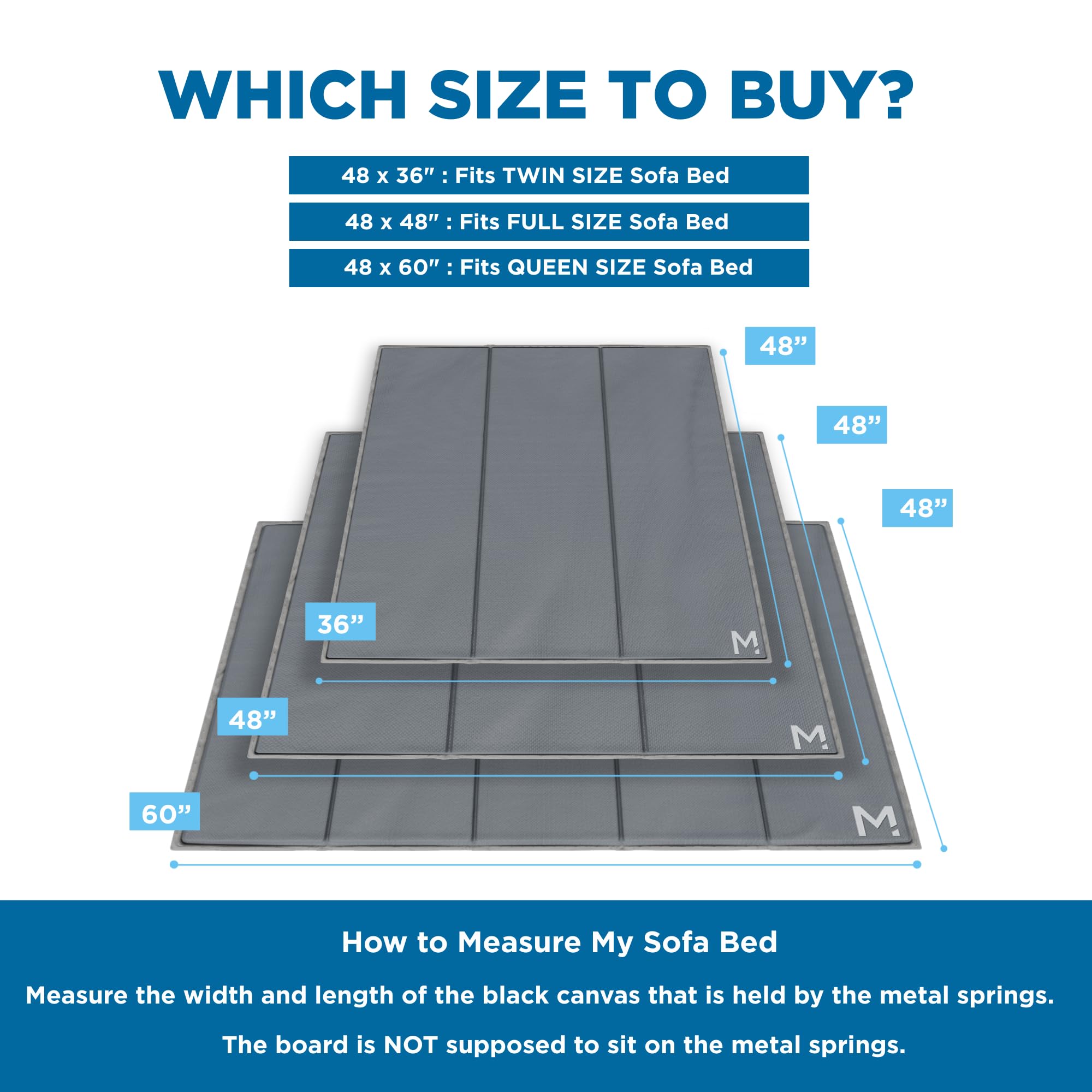 Meliusly Heavy Duty Sleeper Sofa Support Board (48x60 - Queen Size) Reinforced Wood Sofa Bed Support, Pull Out Couch Mattress Board, Sleeper Bar Shield, SleeperSaver