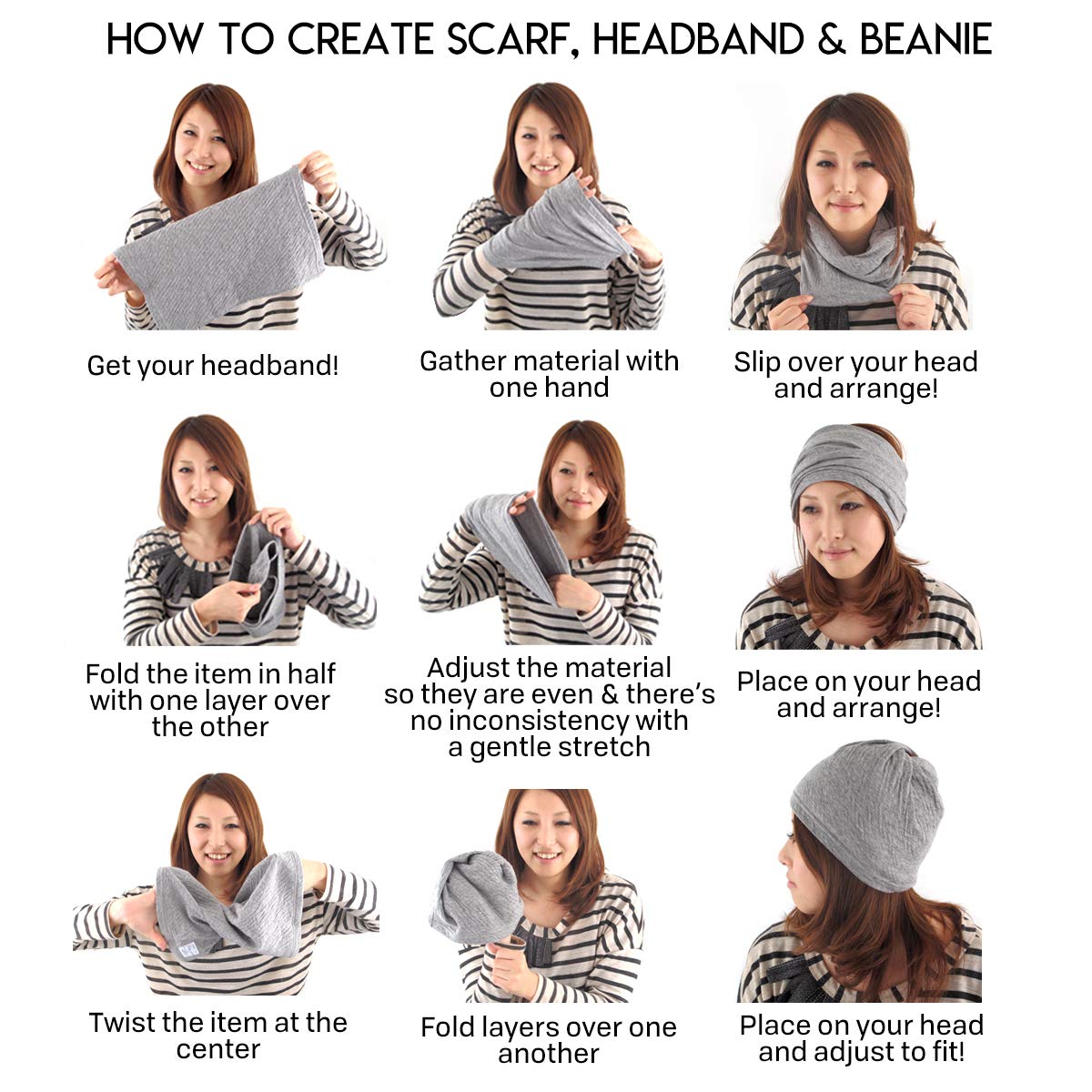 Neck Warmer for Women and Men - Warm Organic Cotton Headbands Made in Japan Ear Beanie Head Band Neck Warmer for Women and Men - Warm Organic Cotton Headbands Made in Japan Ear Beanie Head Band