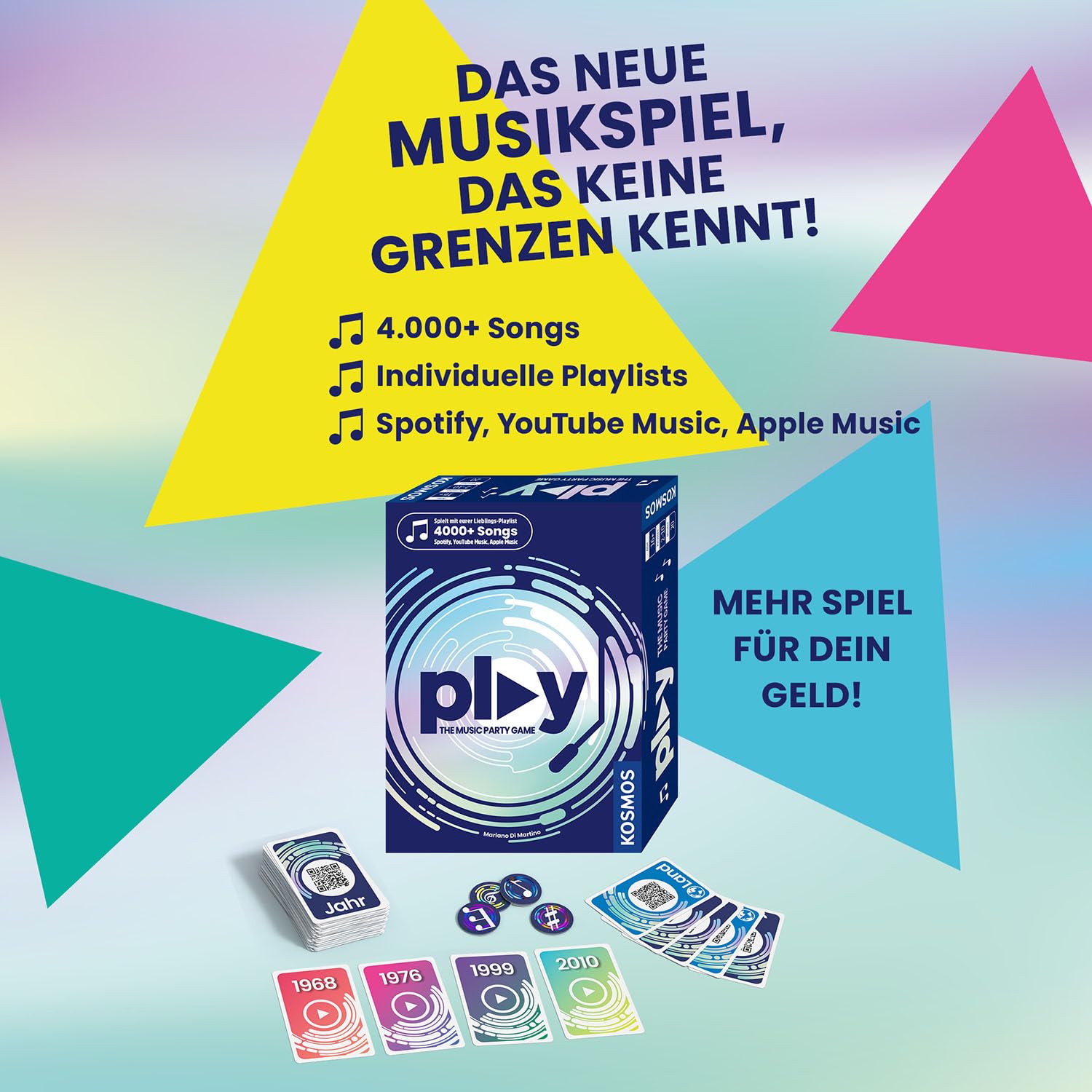 Kosmos Play - The Music Party Game, 4000+ Songs, Schätzen statt wissen 2