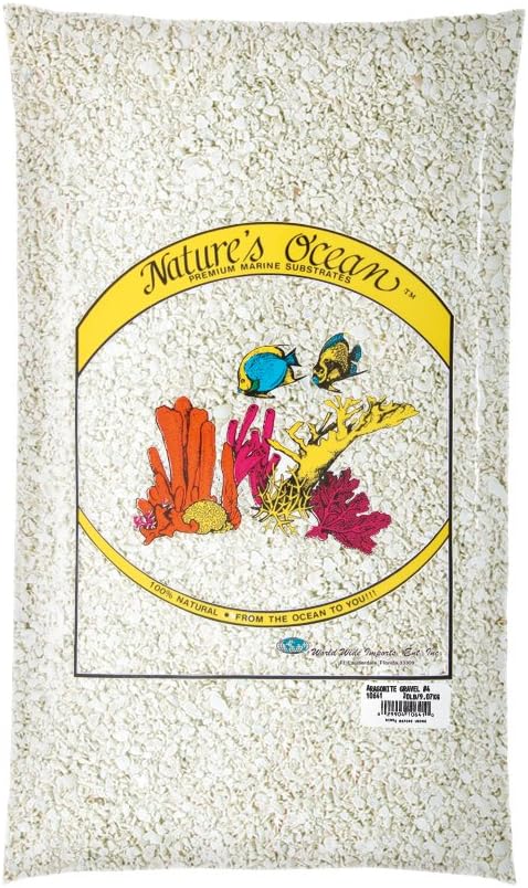 Nature's Ocean No.4 Aragonite Gravel for Aquarium, 20-Pound