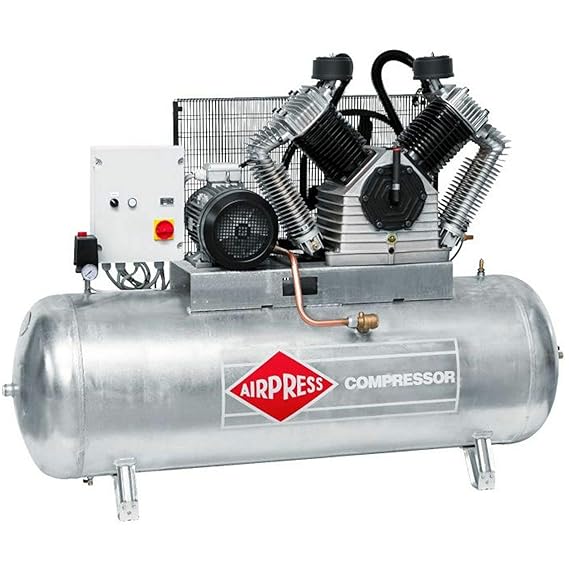 Airpress® ölgeschmierter Druckluft-Kompressor GK2500-500 SD (15 kW,11 bar,500l Kessel, 400 Volt) Kolben-Kompressor
