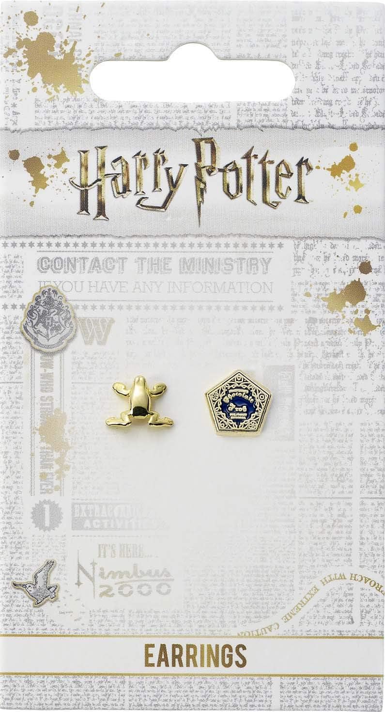 Official Harry Potter Chocolate Frog & Box Gold Plated Stud Earrings by The Carat Shop - Image 4