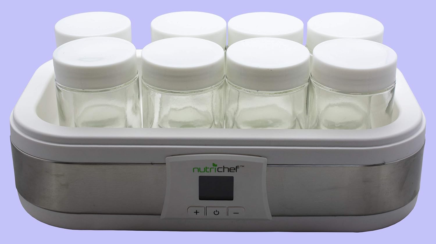 6 oz Glass Jars Fit Instant Pot, Euro Cuisine GY1920, and Gourmia GYM1710 Yogurt Makers, Set of 8: Kitchen & Dining