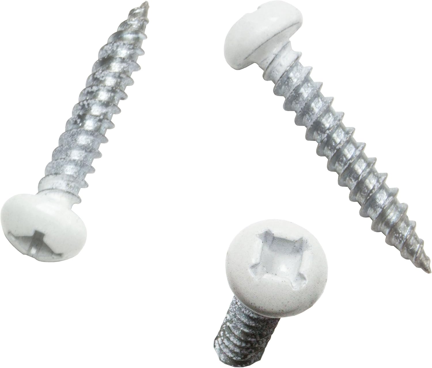 8x1 Pan Head Metal RV Screws Polar White MultiPack