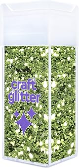 Hemway Glitter Lime Green 110g Super Chunky Shaker for Resin Craft