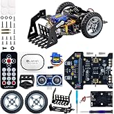LAFVIN MicroBit Smart Robot Car for MakeCode and MicroPython,STEM Educational Coding Robot for Kids Beginner(Without Microbit)