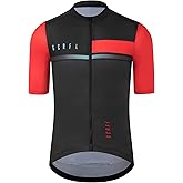 GCRFL Cycling Jersey Men Shorts Sleeves Road Bike Jersey Bicycle Tops Shirt, Zipper Pocket UPF 50+ Lightweight PRO Race Fit