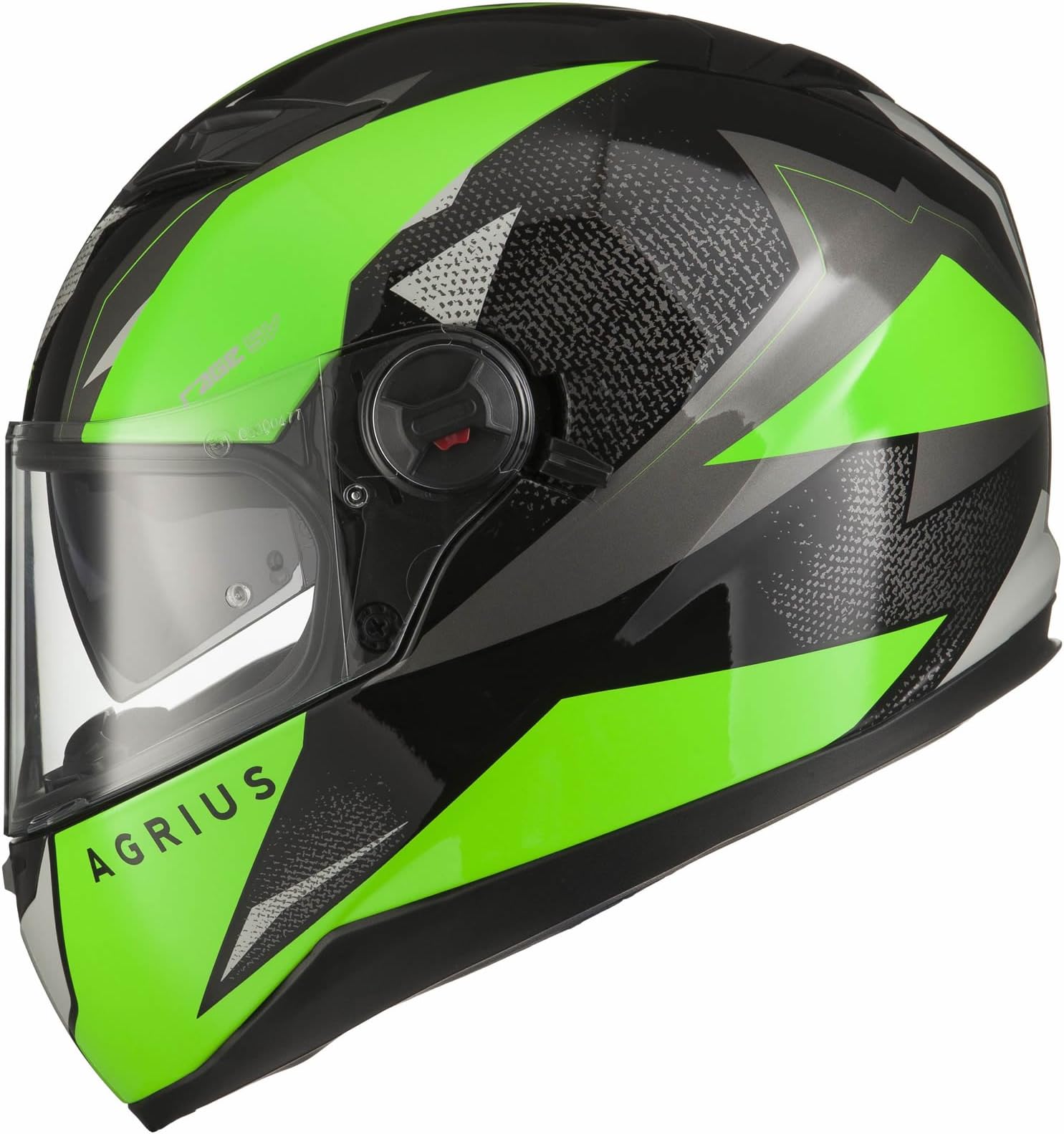 Agrius Rage SV Fusion Motorcycle Helmet XXL Gloss Black/Green