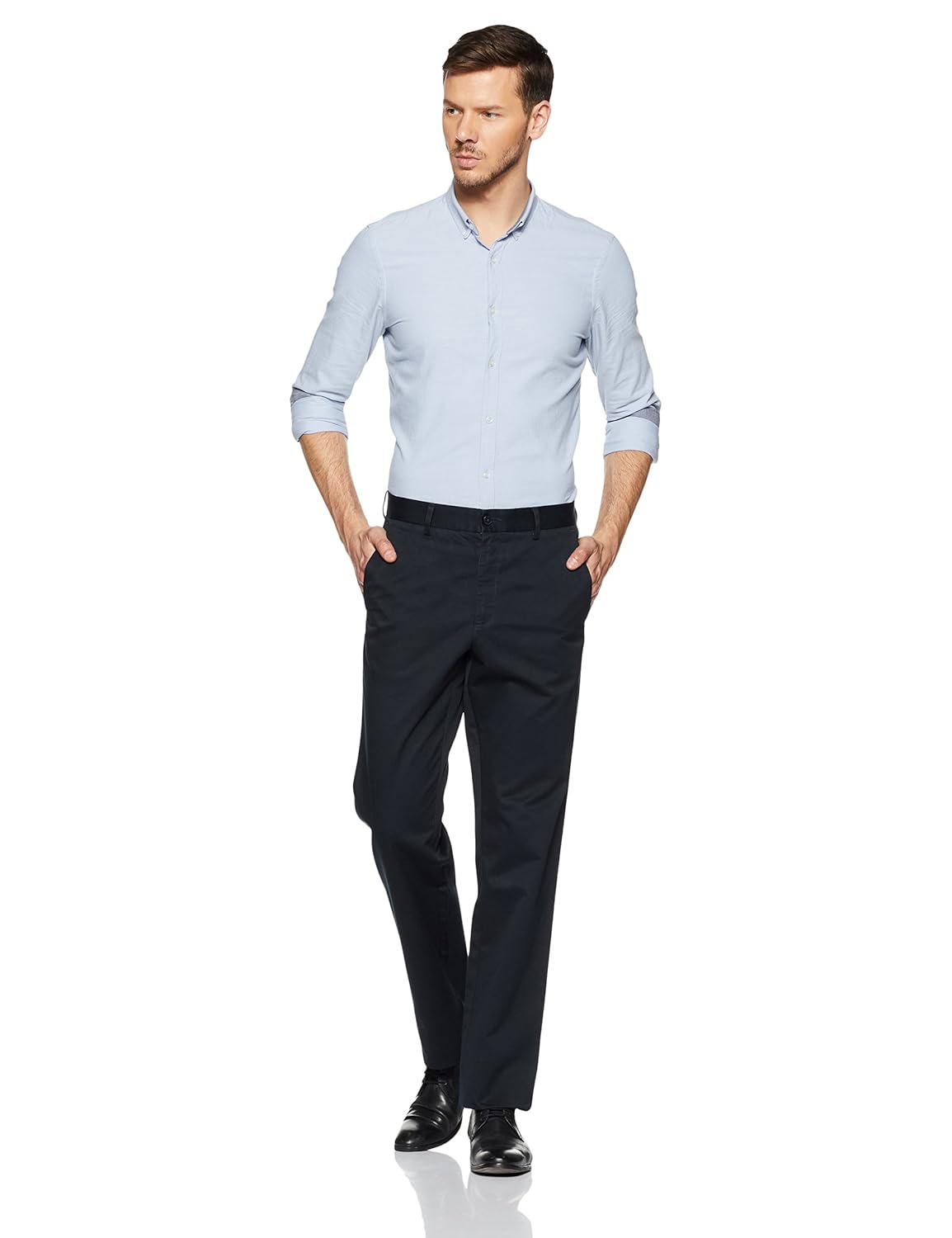 van heusen men's relaxed fit formal trousers