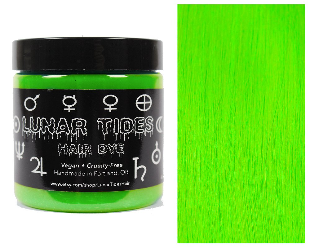 Amazon Com Lunar Tides Hair Dye Aurora Lime Green Semi