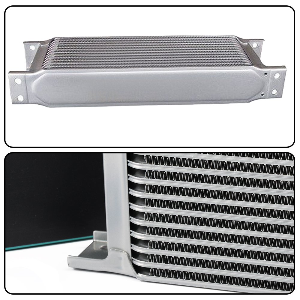 Oil Cooler Sandwich Plate Kit Black For GM LS1 LS2 LS3 AN1010AN 25 Row