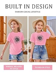 Girls Short Sleeve T Shirts Kids Summer Tops