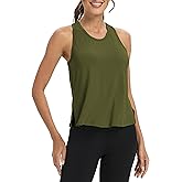 Bestisun Women Split Side Athletic Workout Tank Tops Racerback Yoga Shirts for Women