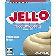 Jell-O Instant Coconut Cream Pudding & Pie Filling (3.4 oz Boxes, Pack of 6)