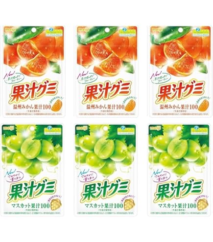 Amazon.com : Kaju Gummy Onshu-orange by Meiji from Japan 51g x10