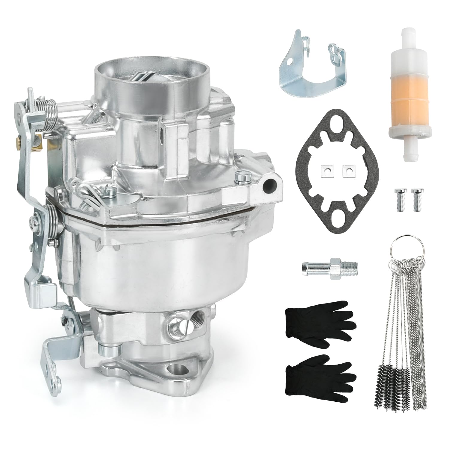 Photo 1 of 1 Barrel Carburetor Compatible with Rochester B Type, for Chevy 235ci Inline 6 Cyl 1950-1959, for Chevy GMC Trucks 216ci 6 Cyl 1932-1952, 1951 Chevy Truck 3100 235