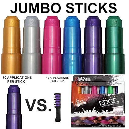 Kids Hair Chalk Jumbo Hair Chalk Pens Washable Hair Color Safe For Kids And Teen 200 More Color Per Pen Scented For Party Girls Gift Kids