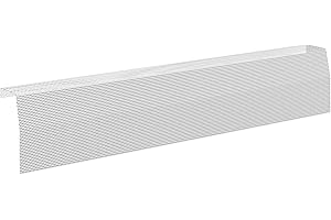 Baseboarders Premium Series 3 ft Galvanized Steel Slip-On Baseboard Heater Cover Replacement, White | Easy Installation for Hydronic (Water) Home Heating Systems