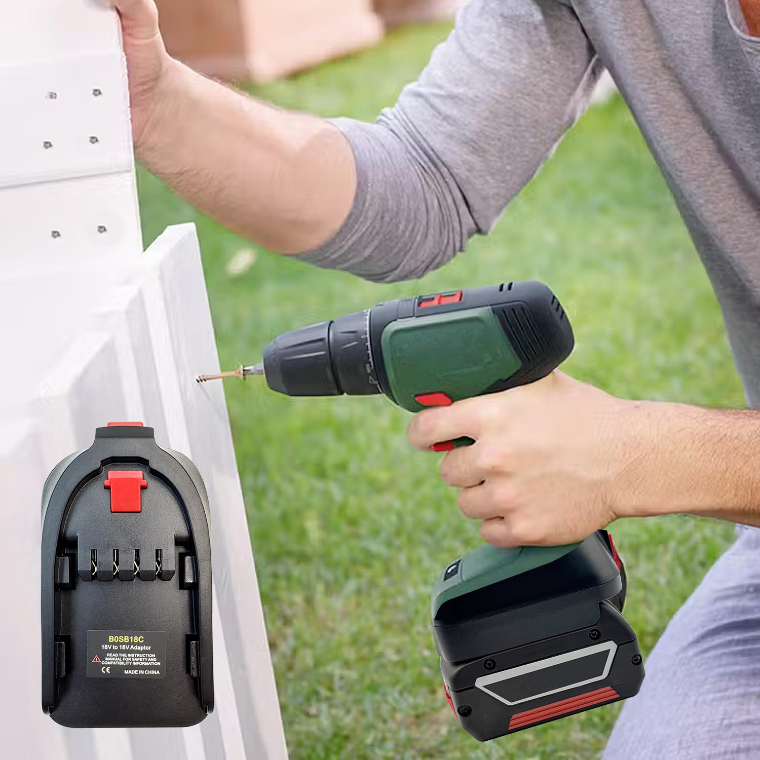 Angelkiss Adapter for Bosch Professional 18 V 5.0 Ah 2.5 Ah System GBA 18 V Conversion to Bosch Pack. 4