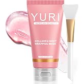 YURI Collagen Night Wrapping Mask: Overnight Collagen Peel Off Mask - Achieve Glass Skin with Elasticity &amp; Hydration - Deep Hydration Overnight - Renews Skin Balance - For All Skin Types(2.53 fl.oz)