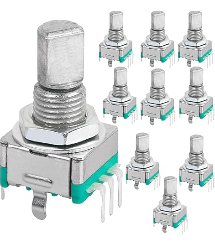 10PCS A103 10K Duplex Gear Potentiometer A10K 5pin For Radio - Foto 6