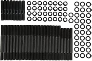Aramox Cylinder Head Stud Kit Fit for Bbc 454, 12 Point Cylinder Head Stud Kit 279 1004 Master Bolt Set Replacement