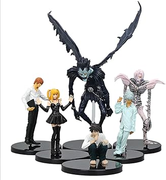 Amazon Co Jp Cartup アニメ デスノート キャラクター L リュック ライト レム ミサ N アクション フィギュア コレクション モデル トイ 6点セット ホビー
