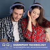 OneOdio Studio Monitor Headphones 50mm Driver Folding Bass WiredBlue Fog view 5