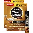 Nescafé, Taster's Choice, Instant Coffee Beverage, Hazelnut, 16 Packets, 0.1 oz (3 g) Each - 2pc