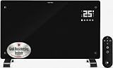 Devola Designer WiFi Glass Panel Heater 2500W with Timer Thermostat Remote