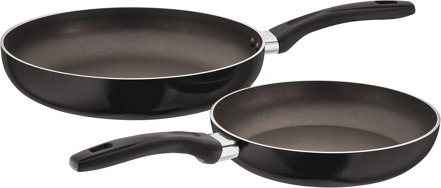 Judge Radiant Pan Sets Teflon NonStick, Induction Ready, Oven Safe, 25 Year Guarantee (Black, 2