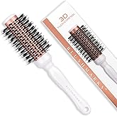 BLUSHMARKS Round Blowout Hair Brush with Boar & Nylon Bristles, Vented Barrel Brush for Quick Drying & Volume, Hair Roller Brushes for Curly, Thick, Styling Brushes for Women & Girls