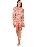 Adrianna Papell Women's Printed Flounce Dress