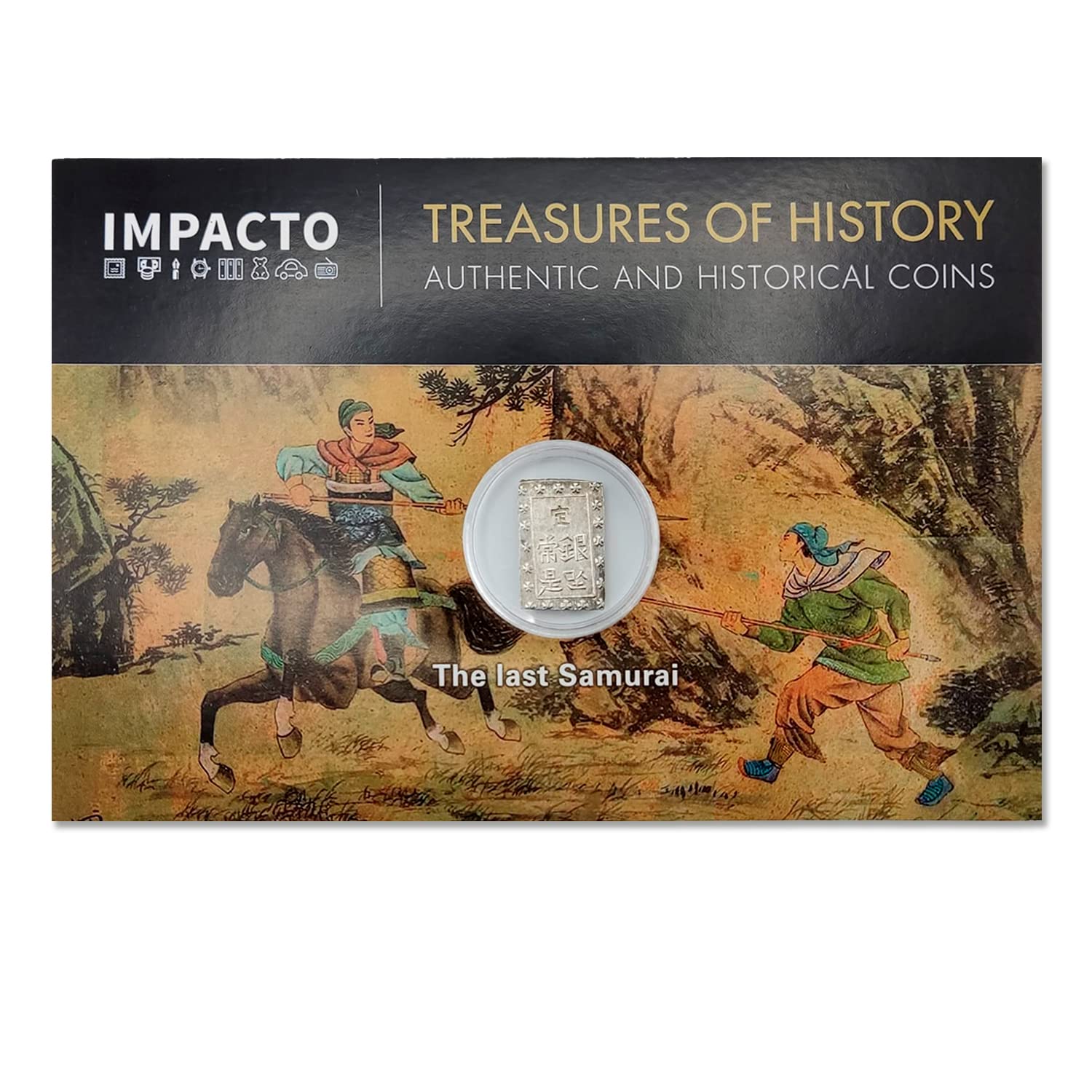 IMPACTO COLECCIONABLES | Antique Samurai Coin (17th Century) | Legendary Vertical Money of Feudal Japan | Certificate of Authenticity