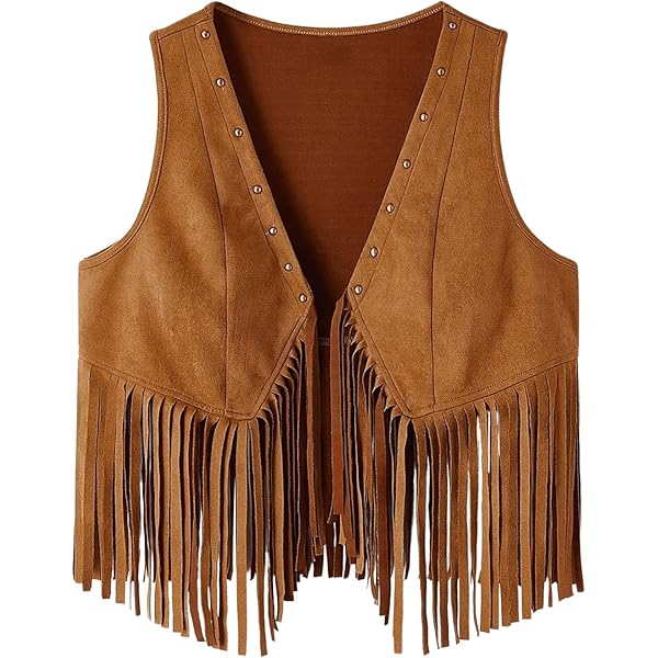 FRINGE VEST SET SUEDE JACKET ブラウンM FRINGE VEST SET SUEDE JACKET ブラウンM FRINGE VEST SET SUEDE