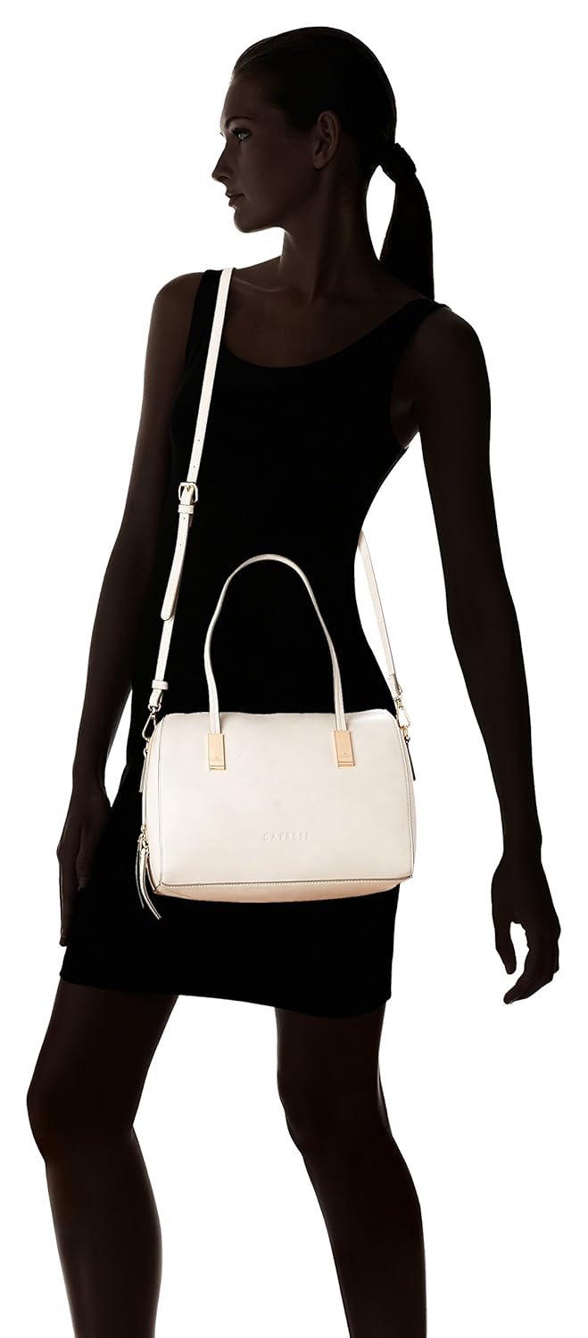 caprese women's satchel (off white)