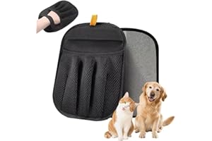 mirkir Pet Hair Removal Glove for Cats & Dogs Five-Finger Electrostatic Pet Hair Remover Glove for Clothing, Couch, Carpet, Furniture, Great Alternative to Pet Lint Roller